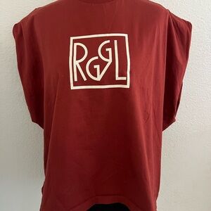 Galeries Lafayette Roland Garros Red Crewneck Tee